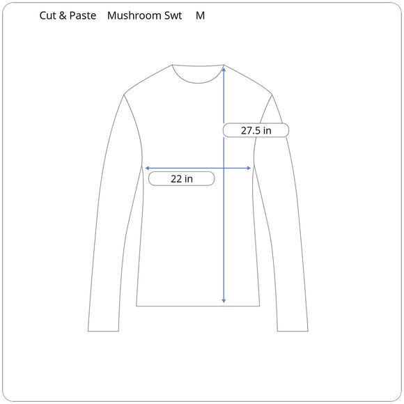 Cut‎ & Paste Mushroom Skeleton Graphic Hoodie Size M Skater Punk Halloween - Picture 6 of 6